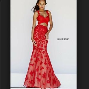 Red Sherri Hill formal/prom dress